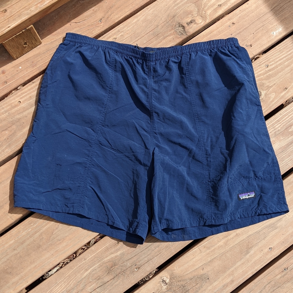 Patagonia Men's Baggies Navy Blue Swim River Shorts - 7" - Size XL